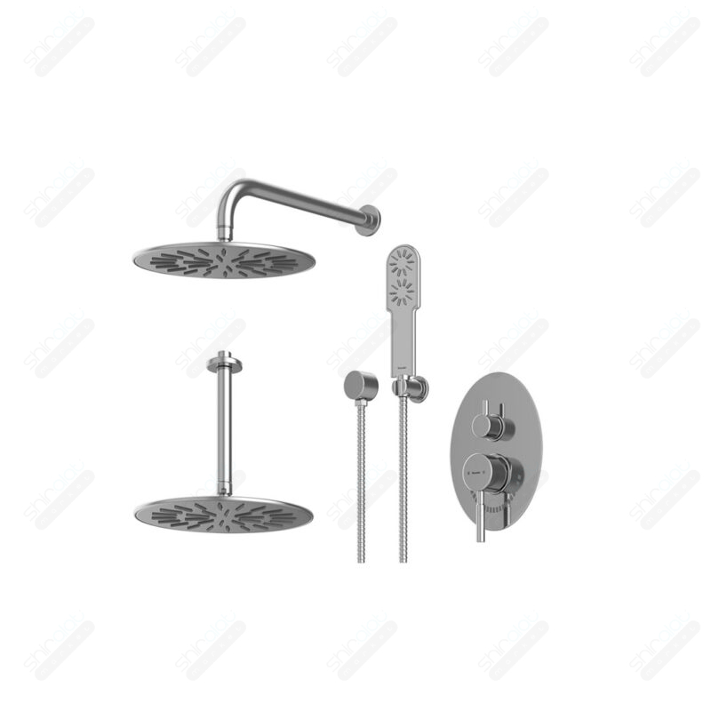 حمام توکار تیپ سه شودر مدل روگن BRASS - تصویر 1
