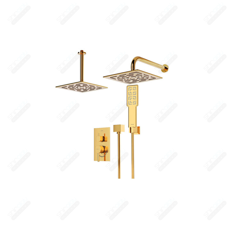 حمام توکار تیپ سه شودر مدل رومر BRASS - تصویر 7