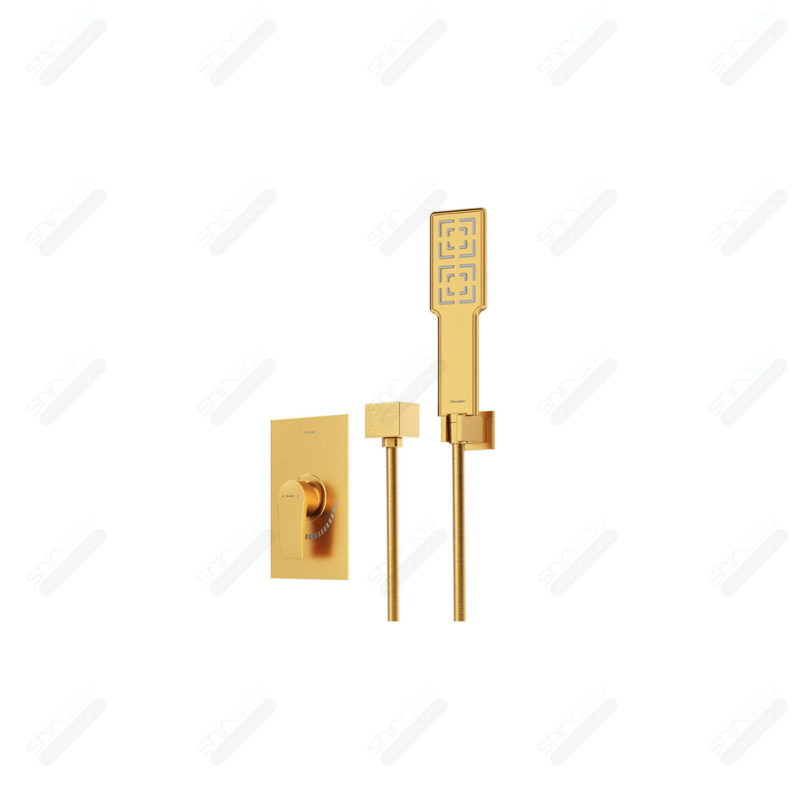 حمام توکار تیپ دو شودر مدل رومر پلاس BRASS - تصویر 6
