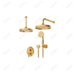 حمام توکار تیپ سه شودر مدل زیگموند BRASS - تصویر 2