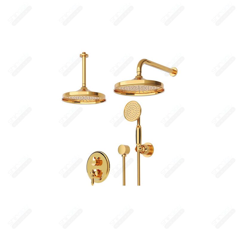حمام توکار تیپ سه شودر مدل زیگموند BRASS - تصویر 2