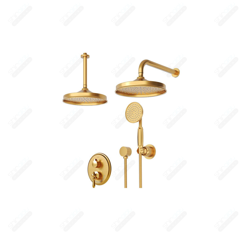حمام توکار تیپ سه شودر مدل زیگموند BRASS - تصویر 3