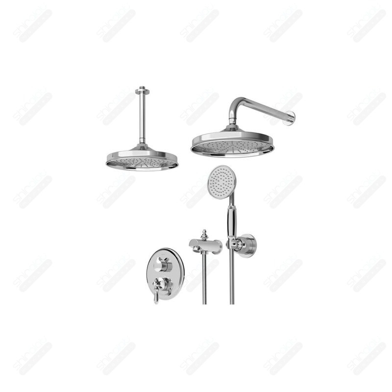 حمام توکار تیپ چهار شودر مدل زیگموند BRASS - تصویر 1