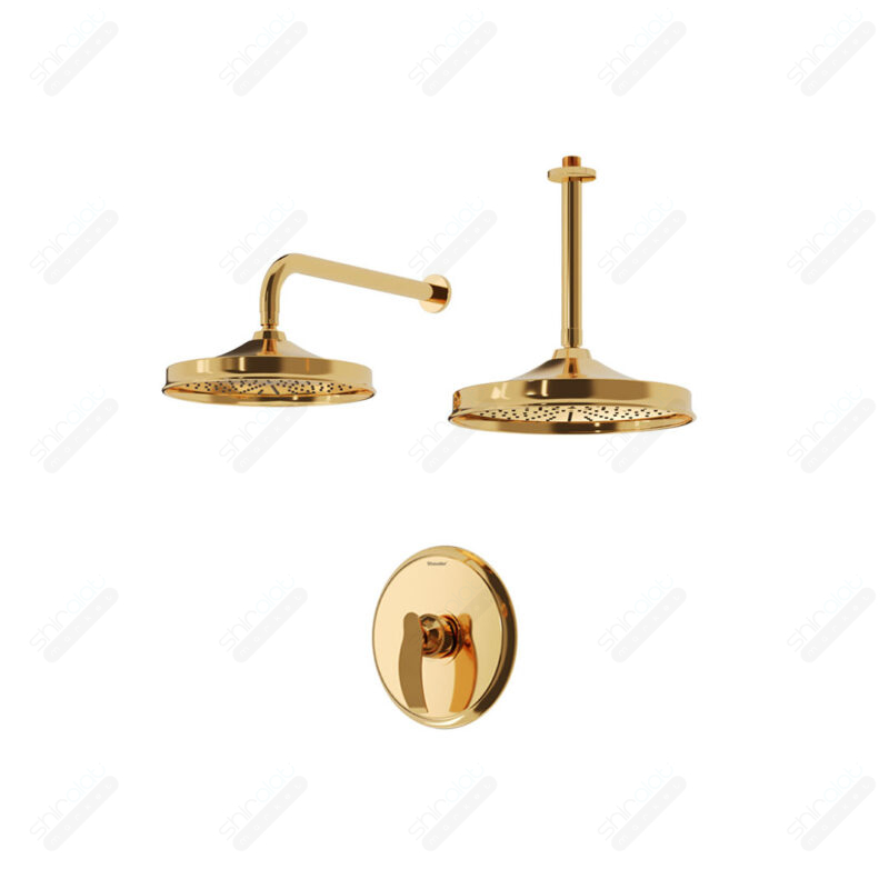 حمام توکار تیپ یک شودر مدل گلوریس BRASS - تصویر 2