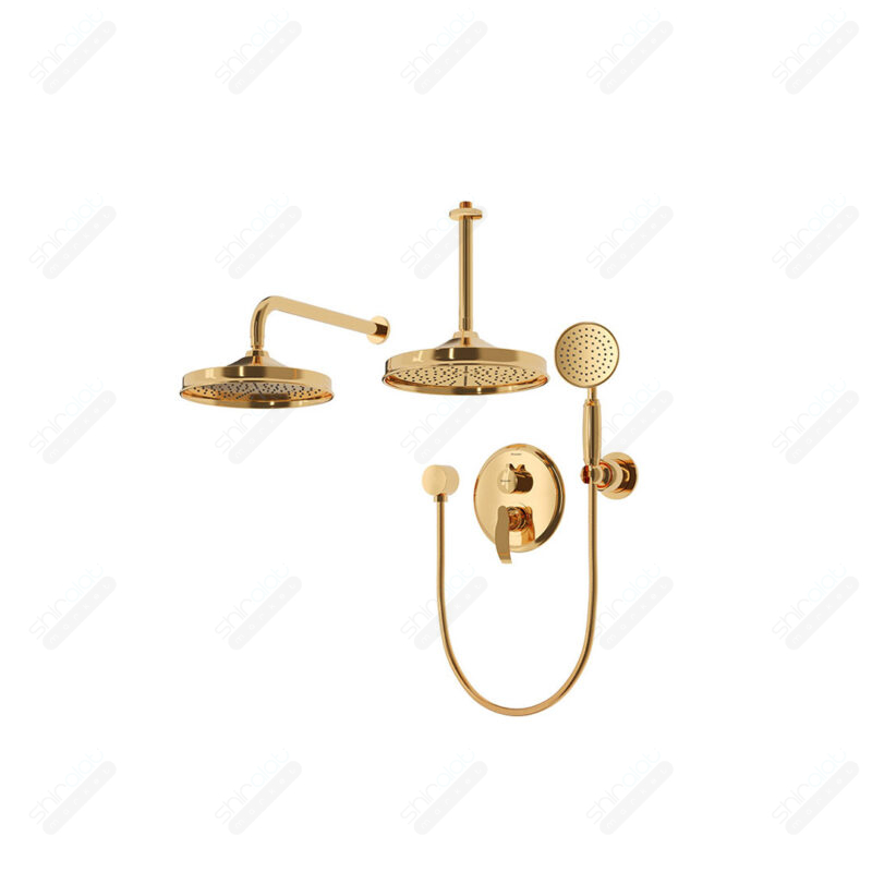حمام توکار تیپ سه شودر مدل گلوریس BRASS - تصویر 2